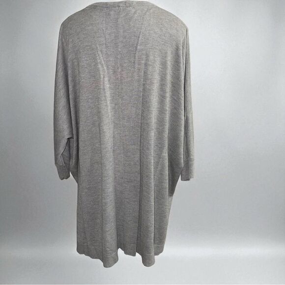 Laurie Felt Heather Gray Oversized Relaxed Pullover Sweater Size M/L - Picture 4 of 11